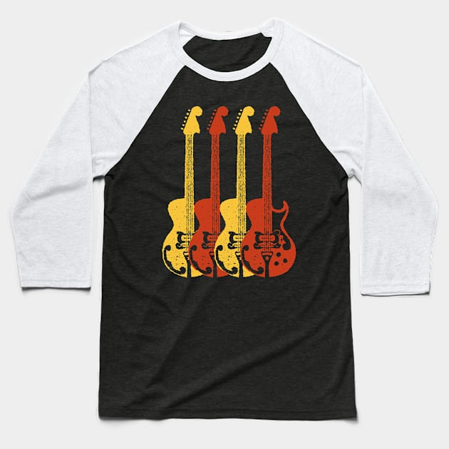 Merle Travis Bigsby Electric Guitar Baseball T-Shirt by Daniel Cash Guitar